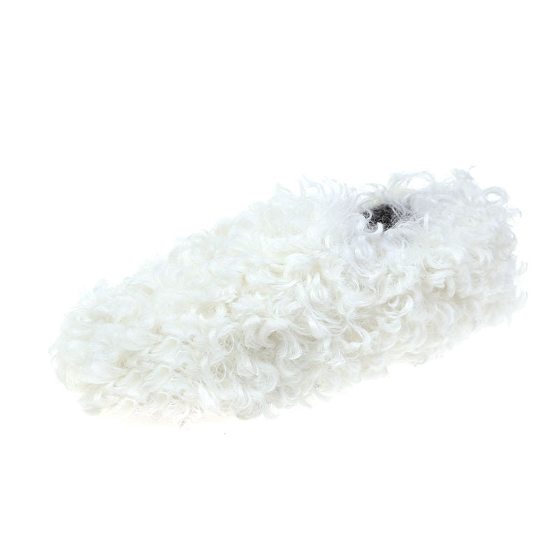 Escarpins bouclés en agneau à fond plat pour femmes