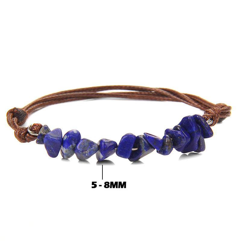 Bracelet tissé en corde de cuir pour femme