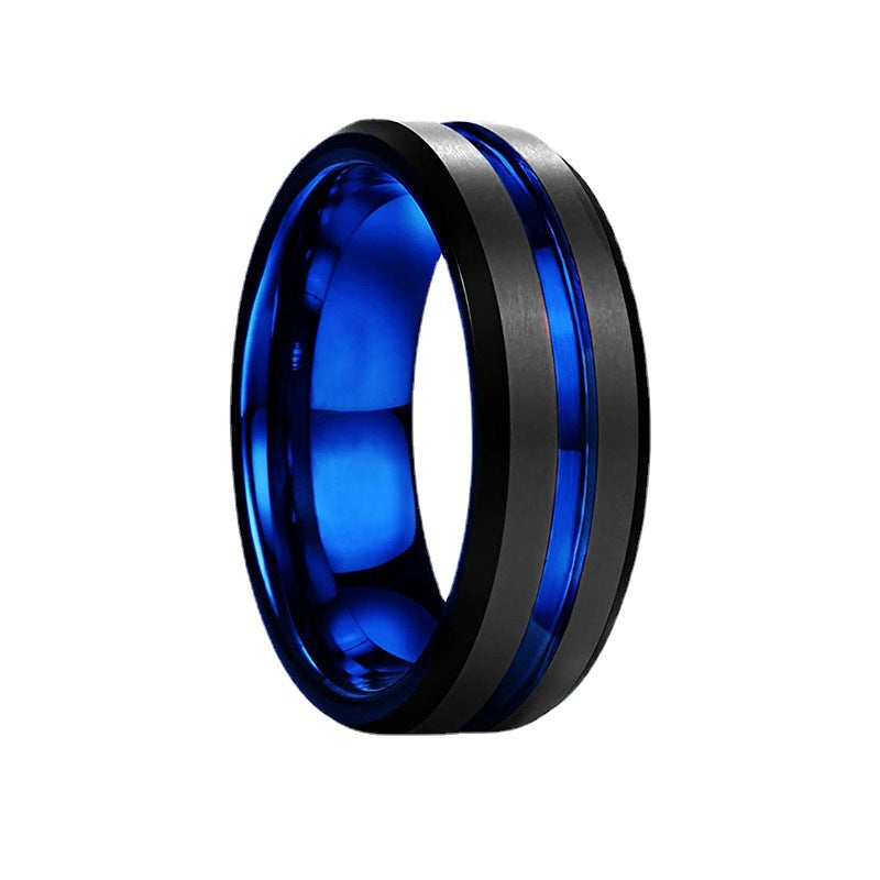 Fashion Personalized Bilateral Frosted Ring