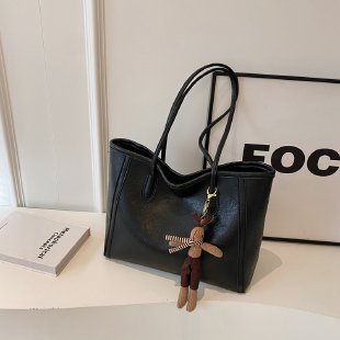Sac à bandoulière de grande capacité pour l'automne et l'hiver, fourre-tout décontracté de classe rétro