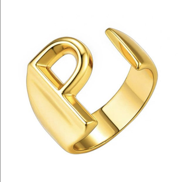 Women's Personality Fashion 26 English Letters Ring