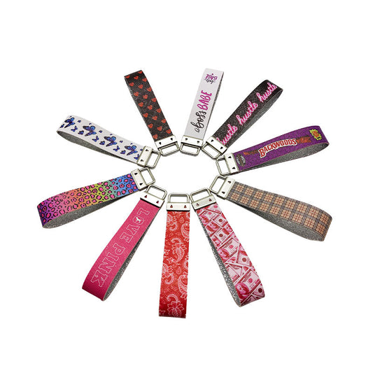 Llavero de cuero PU para hombres y mujeres