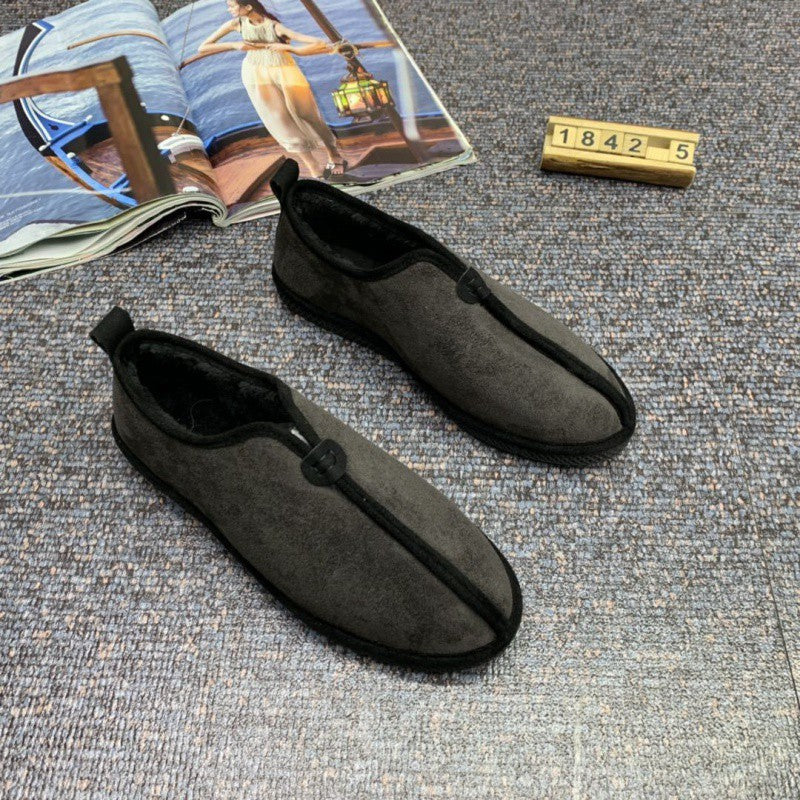 Chaussures rembourrées en coton isolées en velours doux et confortables