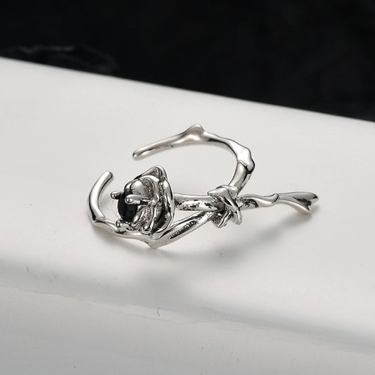 Sterling Silver Rose Ring For Women