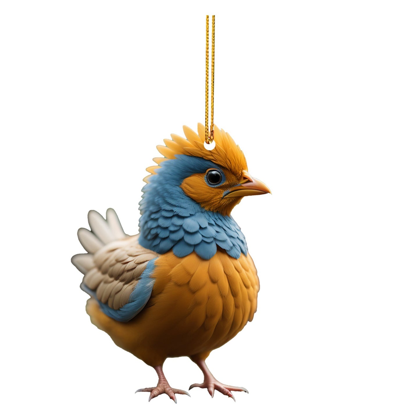 Pendentif arbre de poulet Animal créatif de noël en acrylique