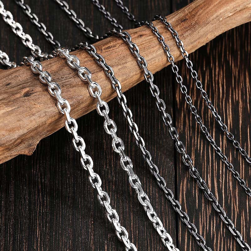 Collares de plata esterlina para hombres y mujeres