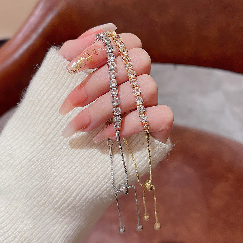 Bracelet coulissant pour femme en Zircon raffiné de niche