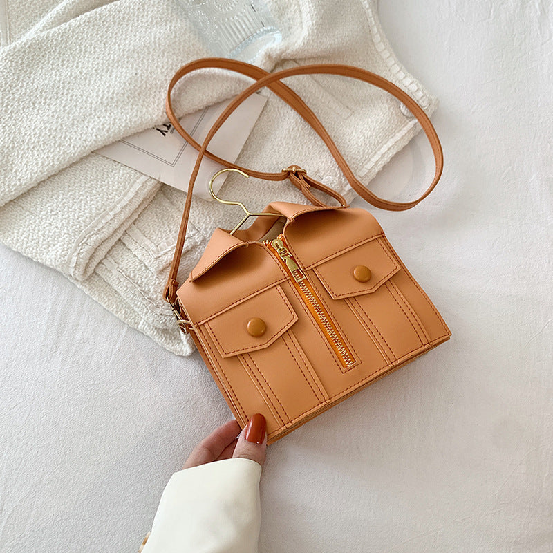 Veste tridimensionnelle d'été pour vêtements, petit sac carré à bandoulière