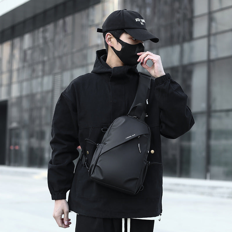 Sac de poitrine de sport sac de messager pour hommes de marque de mode multi-fonction