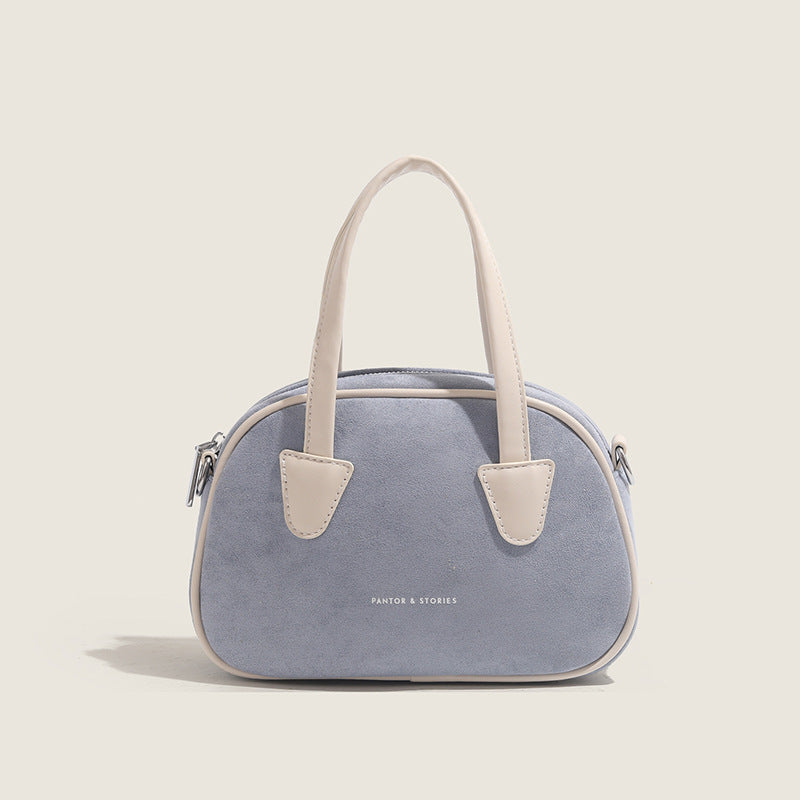 Sac d'oreiller givré de couleur contrastée de Bowling Portable de niche de corée du sud
