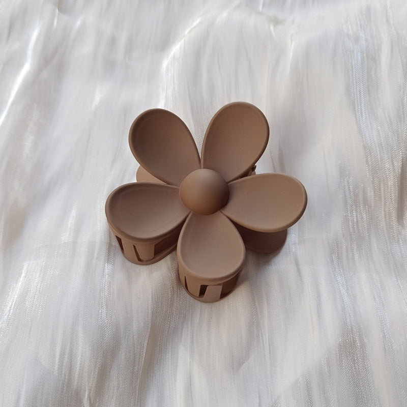 Pince à cheveux fleur givrée couleur bonbon d'été