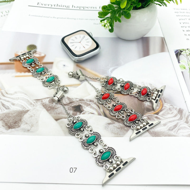 Reloj Pulsera Reloj Metal Turquesa