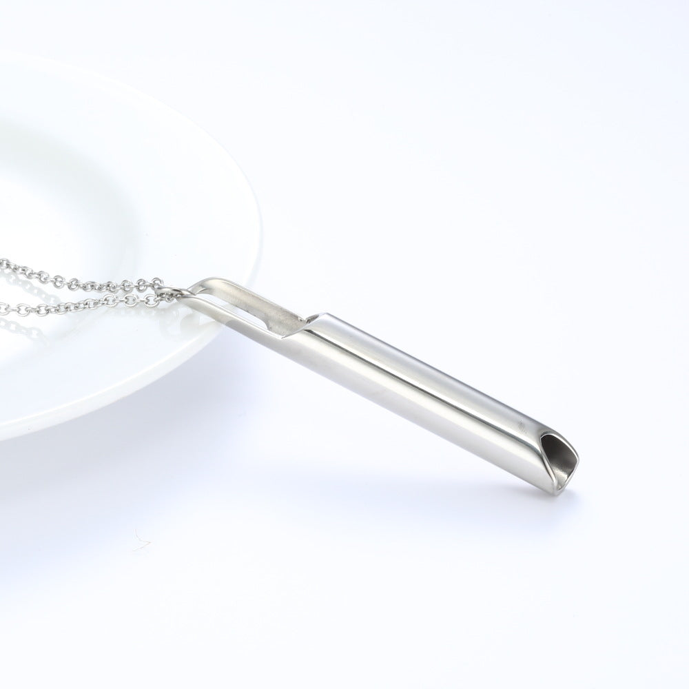 Collier de tube rond de décompression de sifflet de respiration sculpté
