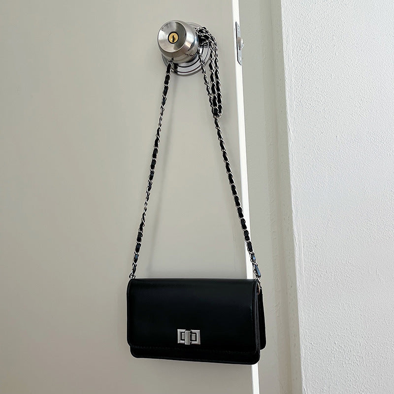 Bolso cuadrado pequeño con cadena de moda simple