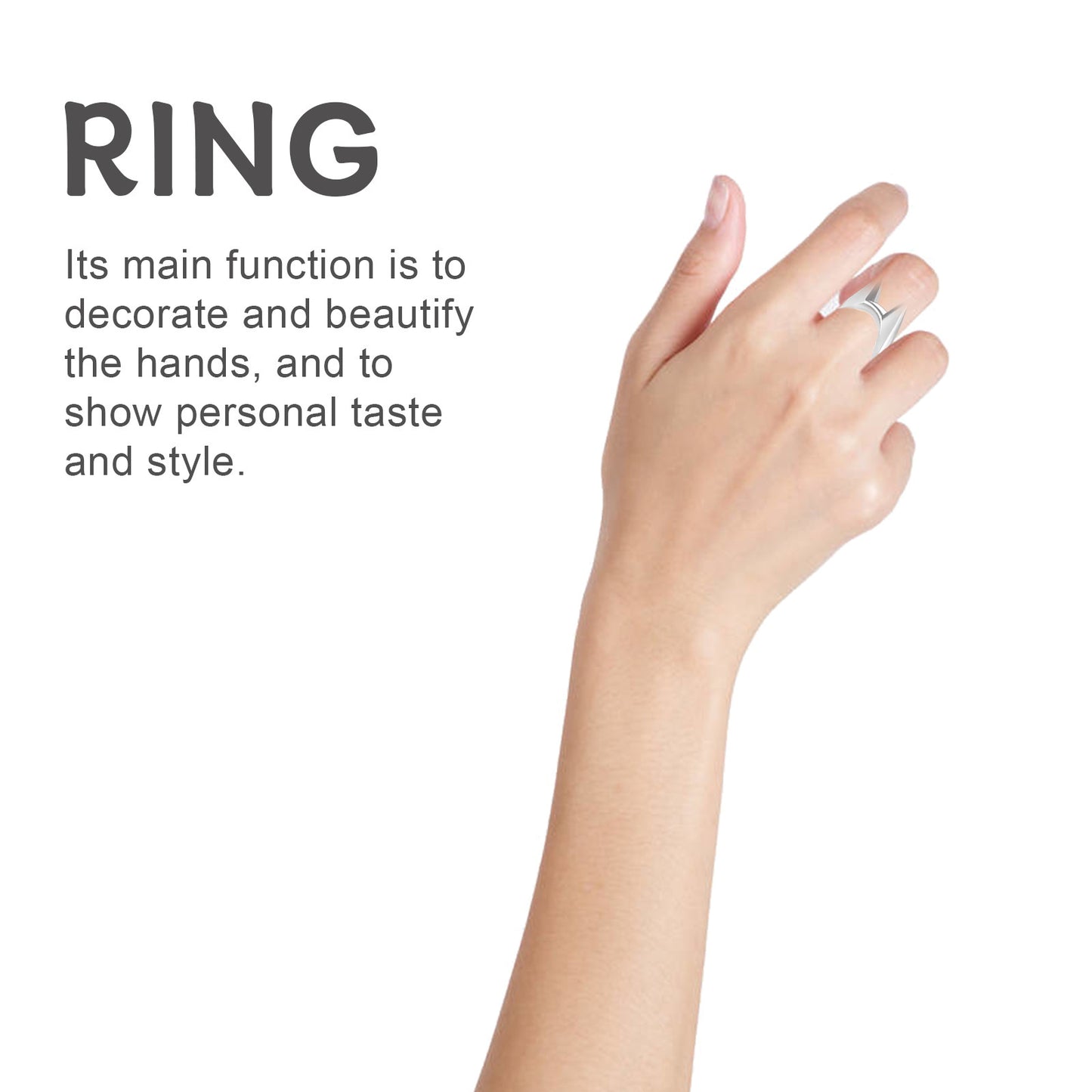 Anillo para hombre y mujer, sencillo, combinable