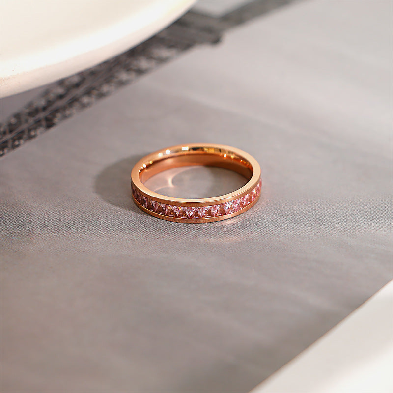 Couleur de bague étoilée simple à la mode