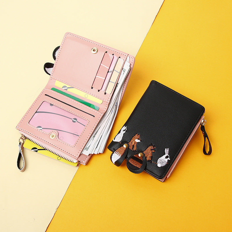 Women's Short Student Wallet Simple Korean Style Cute