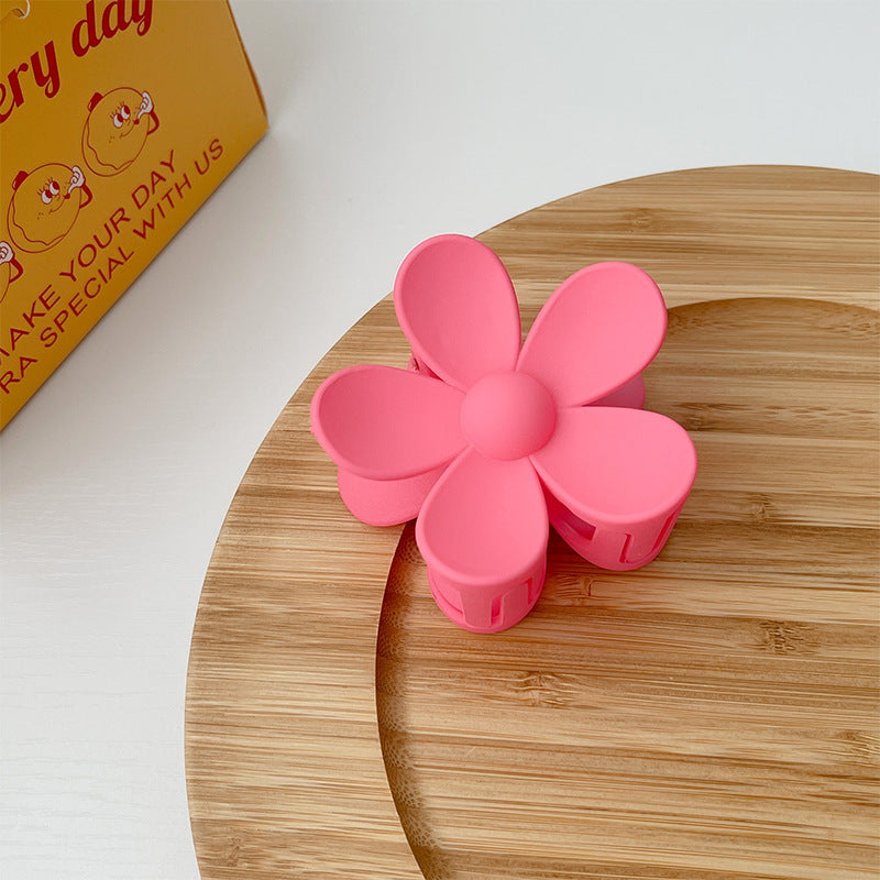 Pince à cheveux fleur givrée couleur bonbon d'été
