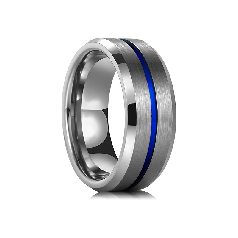 Fashion Personalized Bilateral Frosted Ring