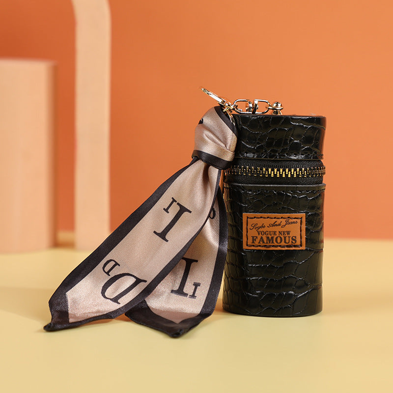 Creative Leather Presbyopic Bucket Key Case