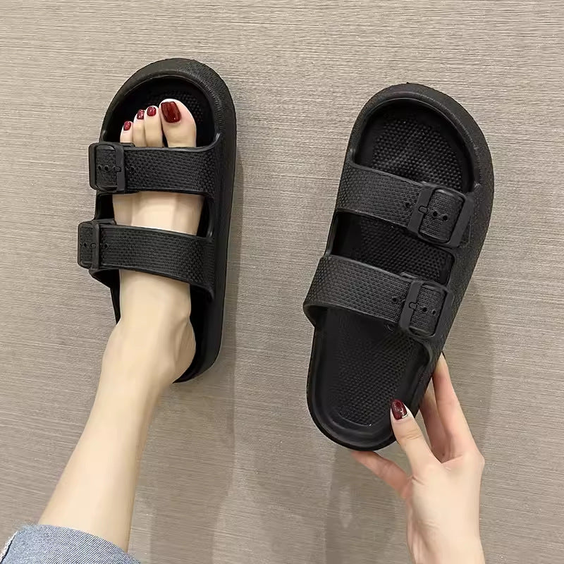 Double Button Slippers For Men And Women