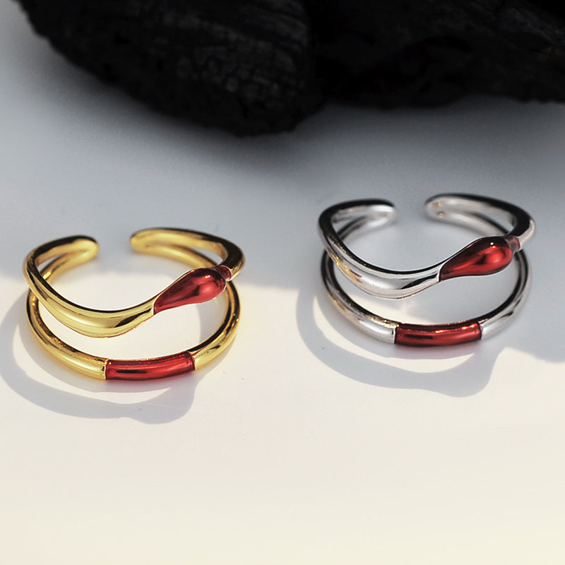 Bague de conception de niche simple pour femmes