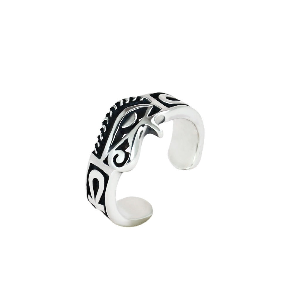 Anillo de hombre Dios Trendy Hombre Plata Individual Personalizado