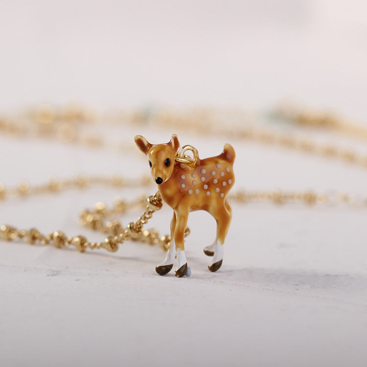 Fashion Personalized Forest Deer Necklace