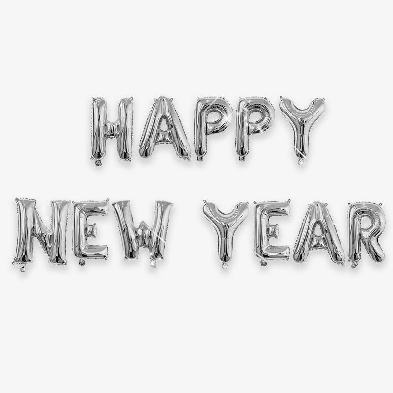2024 Happy New Year Aluminum Balloon 16-inch Happynewyear