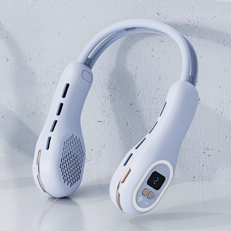 Mini ventilateur silencieux Usb sans lame, lumière d'ambiance suspendue au cou, Gadgets d'été