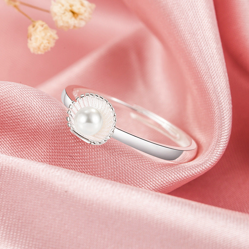 Fashion Shell Pearl Ring For Women