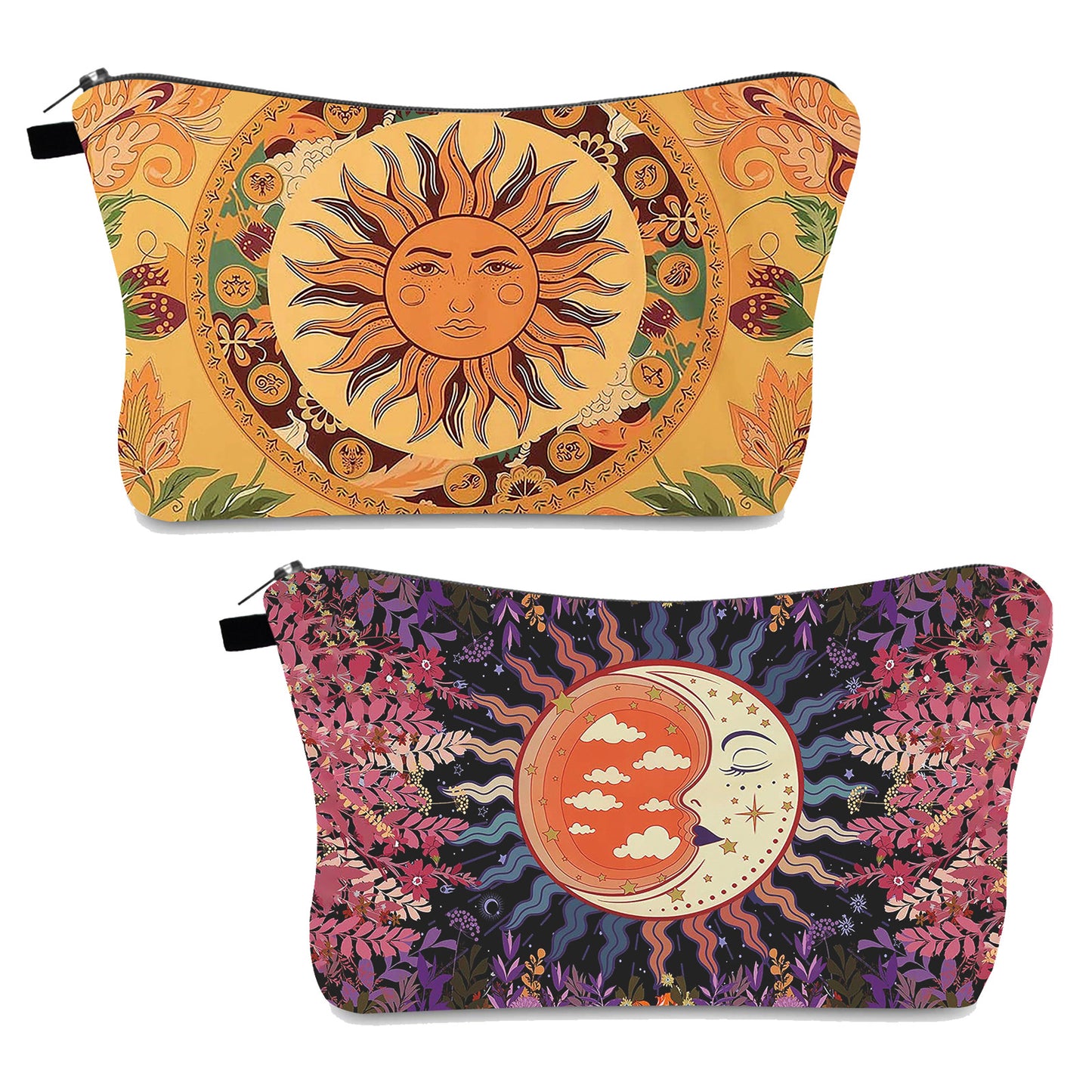 Trousse à cosmétiques européenne et américaine à motif de tournesol
