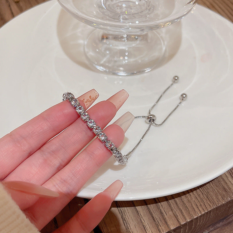 Bracelet coulissant pour femme en Zircon raffiné de niche
