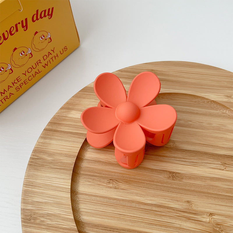Pince à cheveux fleur givrée couleur bonbon d'été