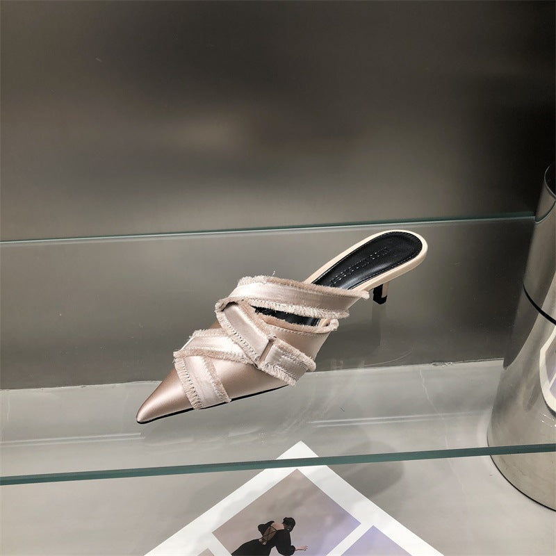 Hot Girl – sandales à talons chaton pour femmes, vêtements d'extérieur d'été