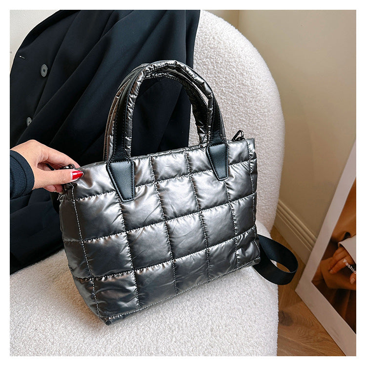 Bolso tipo chaqueta de algodón tipo bandolera con hombro para mujer de gran capacidad