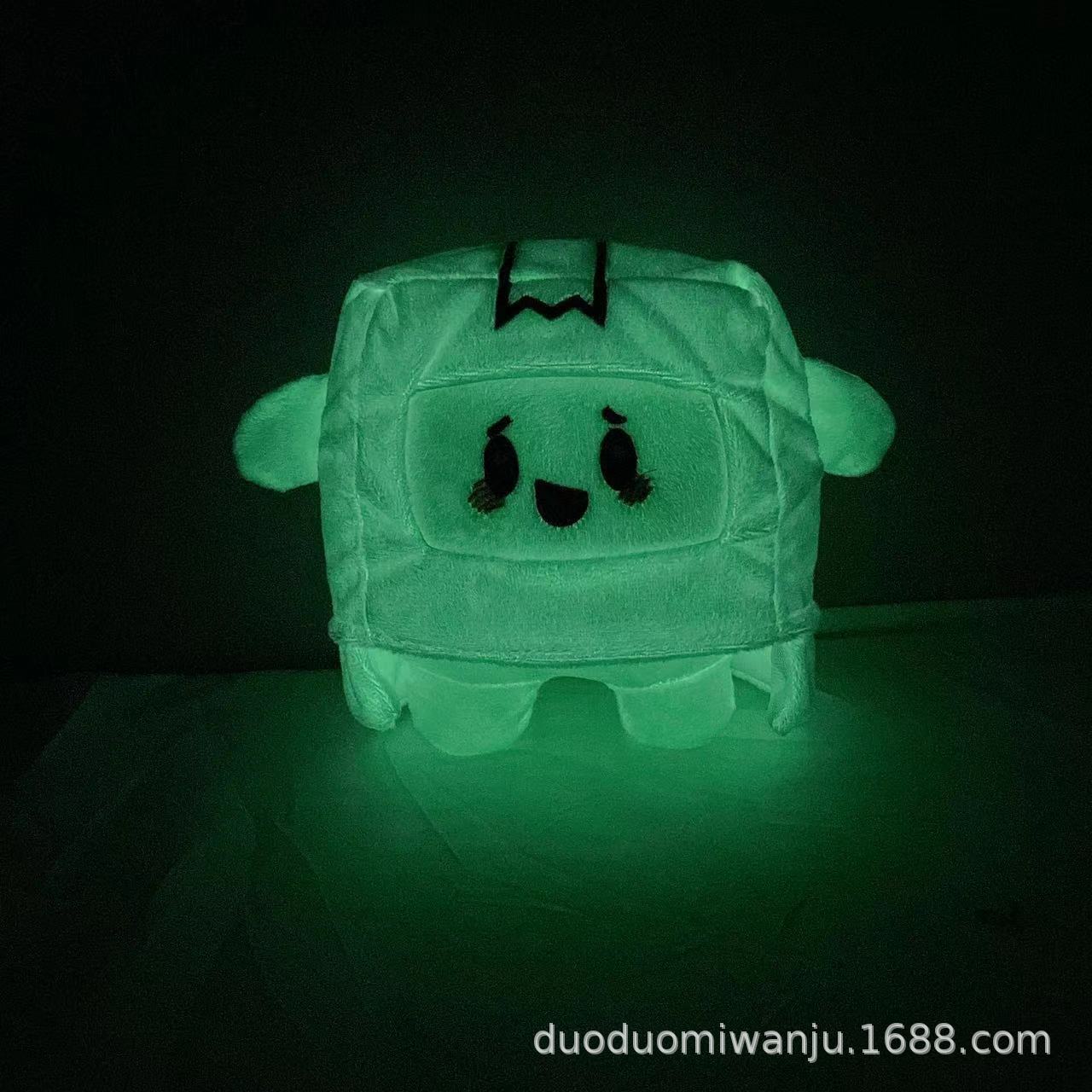 Jouets en peluche de poupée fantôme lumineux chat nuage blanc