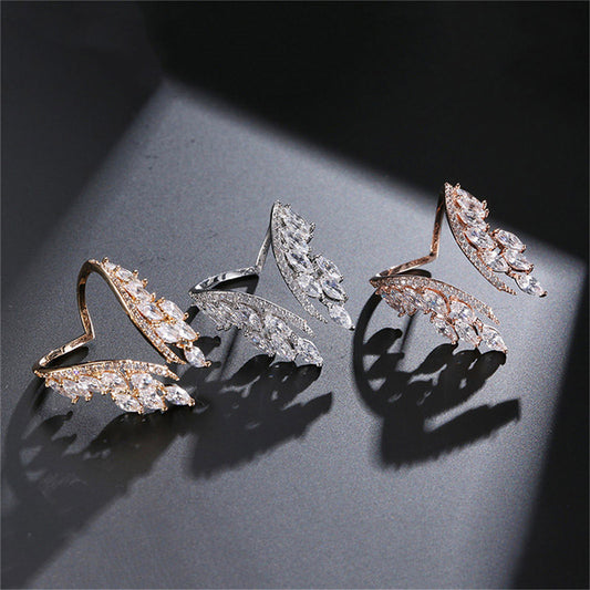 Anillo de cobre con alas de ángel para mujer