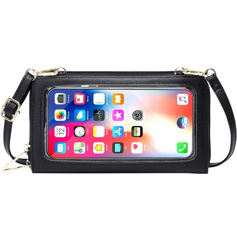 Anti-Theft Credit Card Touch Screen Phone Bag All-match Crossbody Wallet