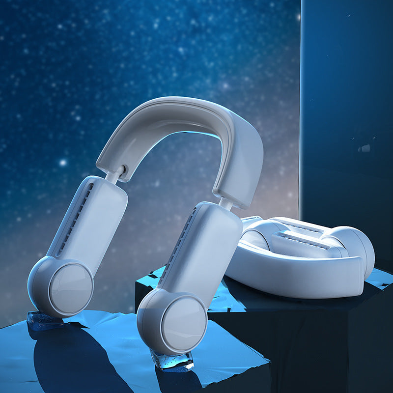 Mini ventilateur portatif de cou ventilateur portatif sans lame ventilateurs suspendus sans feuilles rechargeables par USB refroidisseur d'air ventilateurs de tour de cou portables