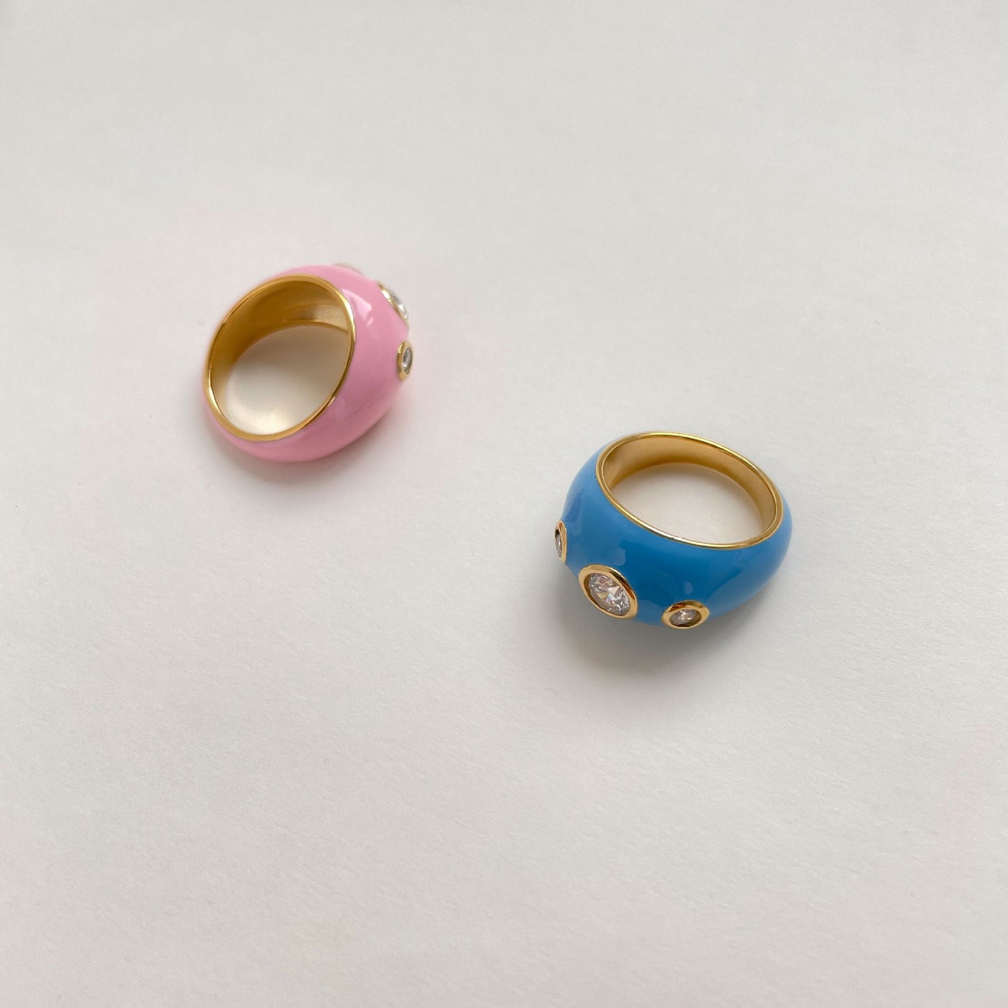 Bague Femme Émail Couleur Personnalité