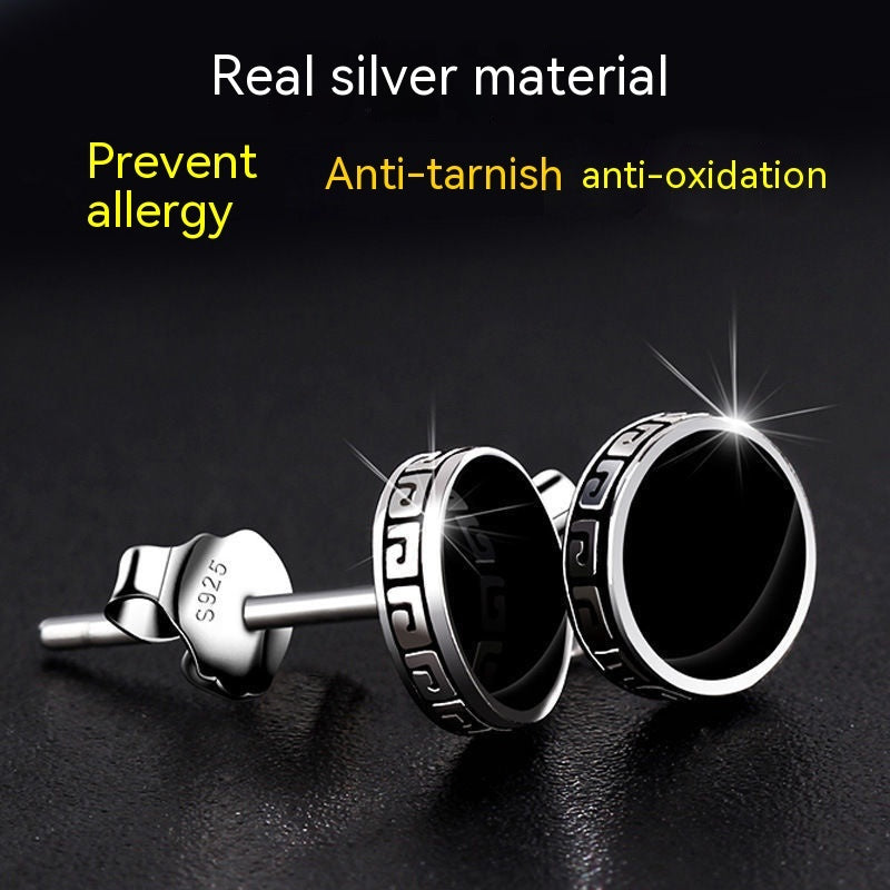 Boucles d'oreilles tendance simples et splendides en argent 925
