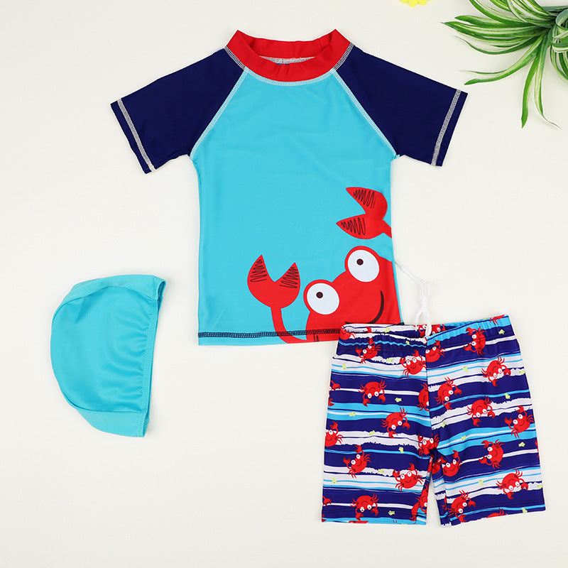 Maillot de bain pour enfants garçons Boxer fendu maillot de bain bébé maillot de bain dessin animé séchage rapide maillot de bain garçon