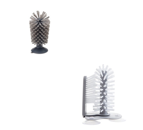 Brosse murale à aspiration créative, brosse de nettoyage de verre, tasse rotative de cuisine, tasse de thé, brosse de tasse
