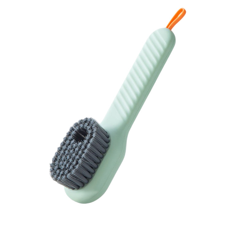 Brosse à chaussures de nettoyage en profondeur, à décharge automatique de liquide, à poils souples, pour le linge domestique, outil de nettoyage à usage quotidien