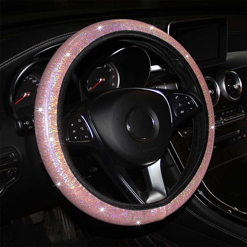 Housse de volant de voiture bronzante colorée sans anneau intérieur, bande élastique, housse de poignée élastique