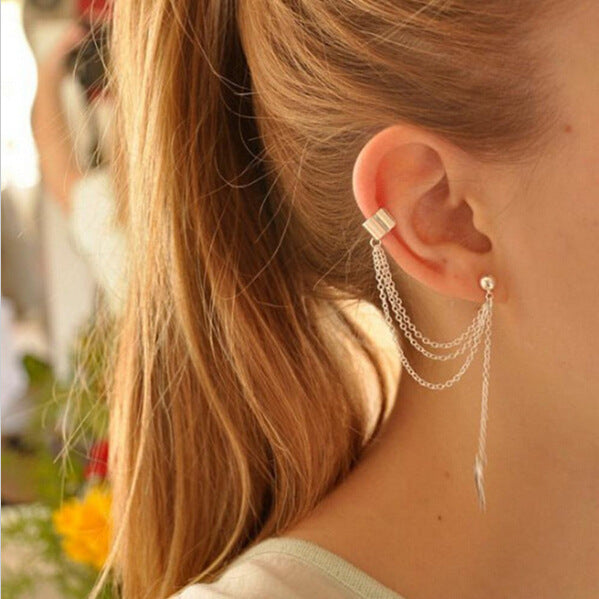 Ensemble créatif simple de cinq clips d'oreille non percés