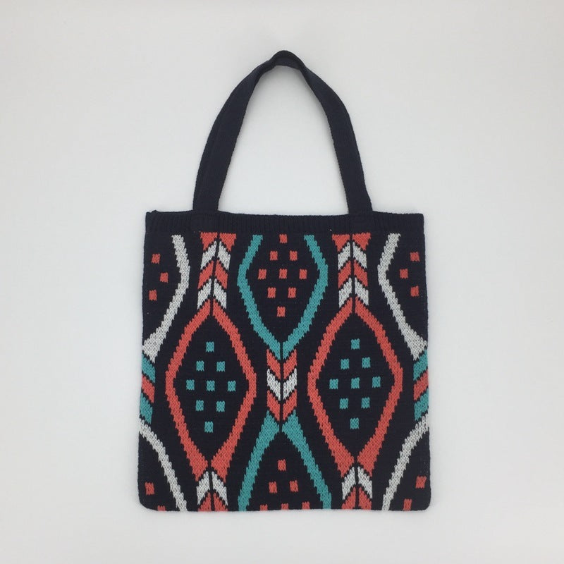 Bolso de mano lindo de la moda de la tela tejida de gran capacidad