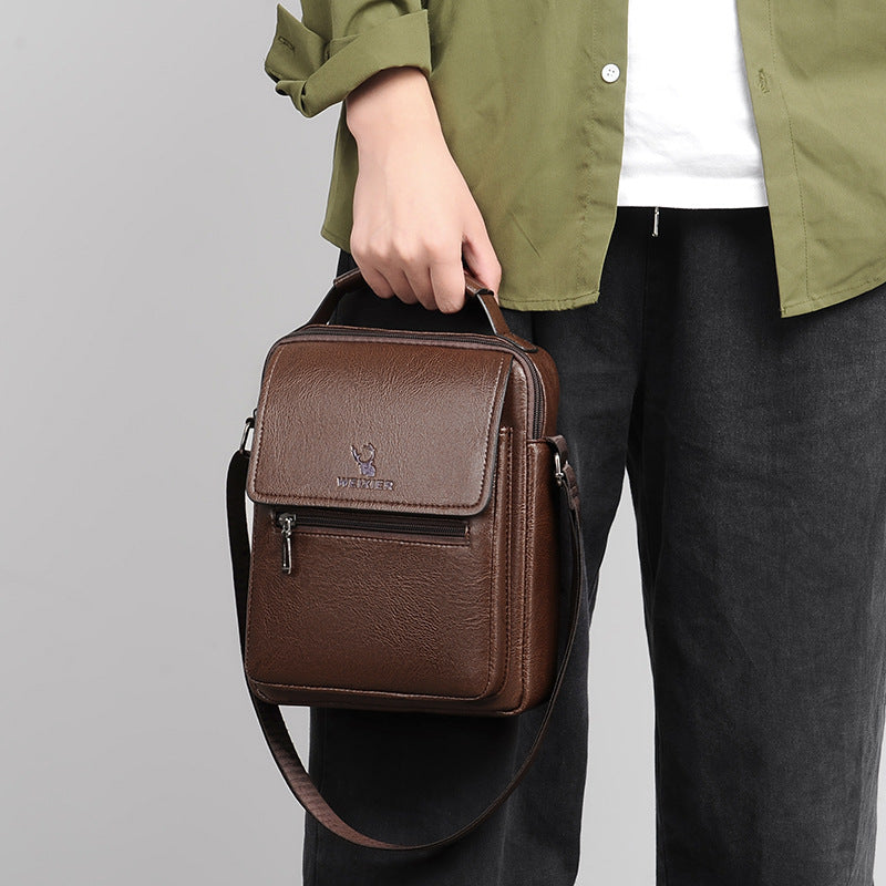 Bolso de hombro de negocios cruzado de gran capacidad impermeable casual retro