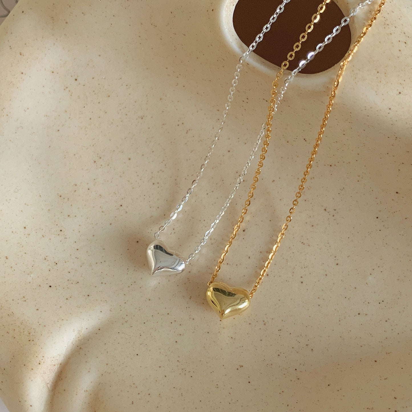Women's Fashion Personality Sterling Silver Love Pendant Necklace